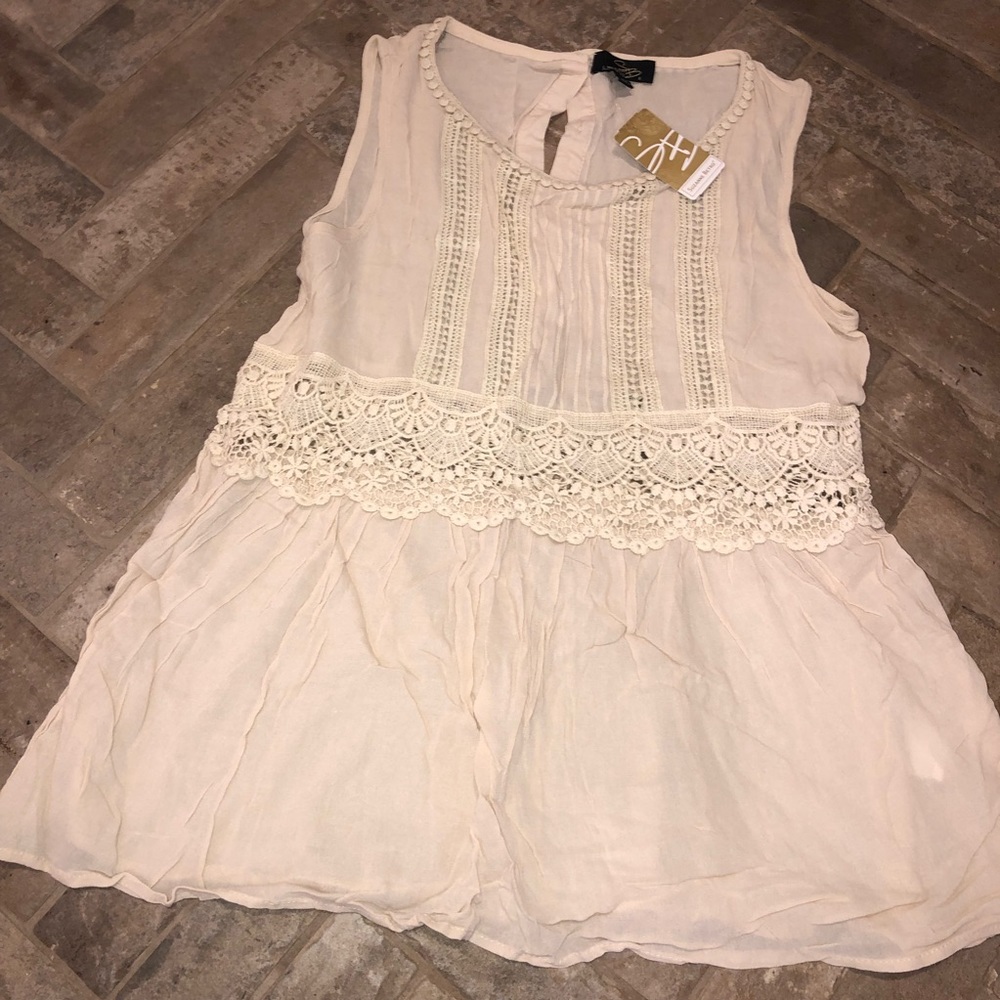 Suzanne Betro Cream tank